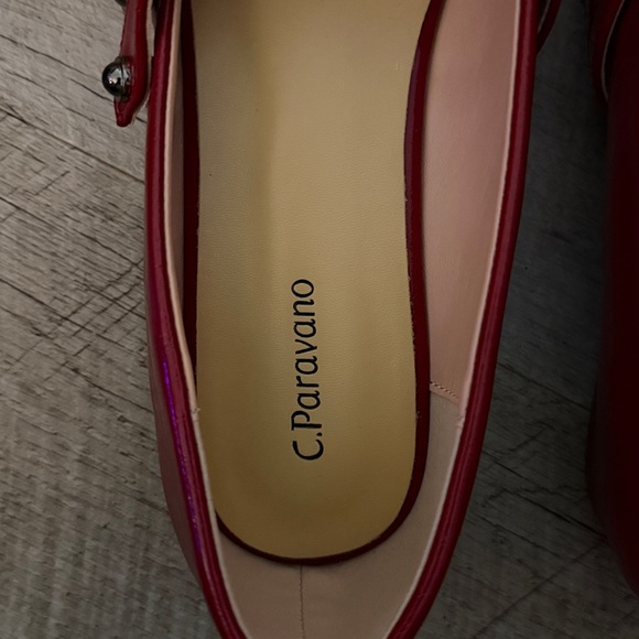 C. Paravano Red Women's Shoes - Picture 2 of 9